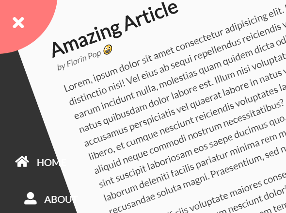 Rotated Nav Animation